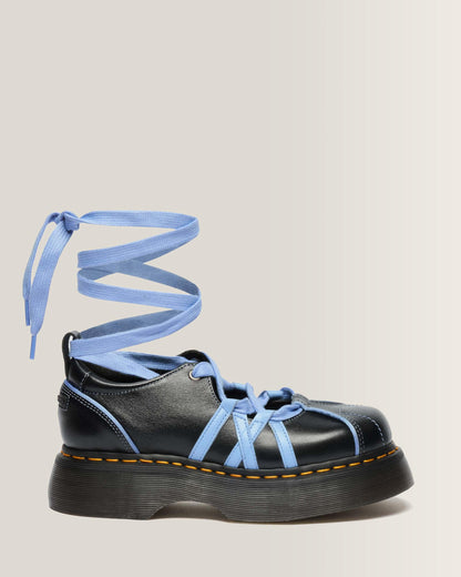 Buzz Ballerina Gloss Leather Shoes in Black
