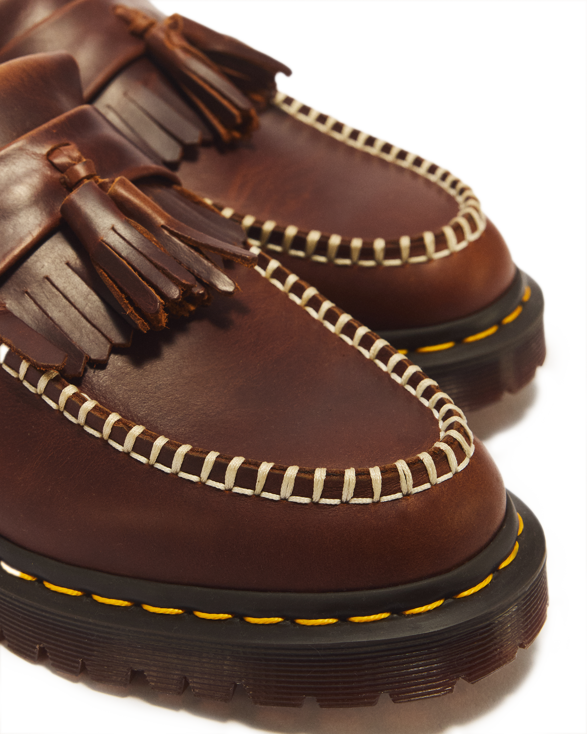 Adrian Orleans Leather Tassel Loafers in Butterscotch