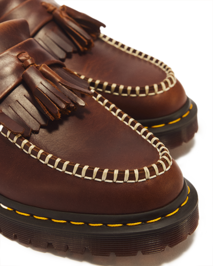 Adrian Orleans Leather Tassel Loafers in Butterscotch