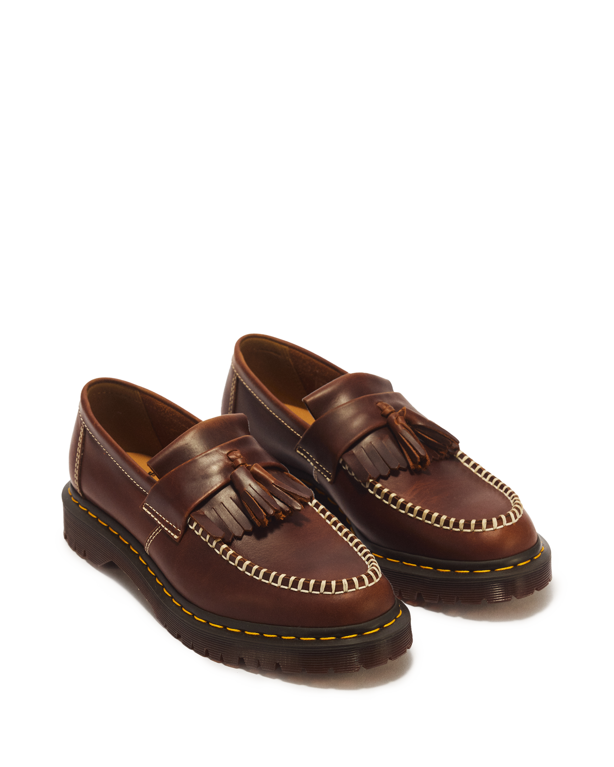 Adrian Orleans Leather Tassel Loafers in Butterscotch