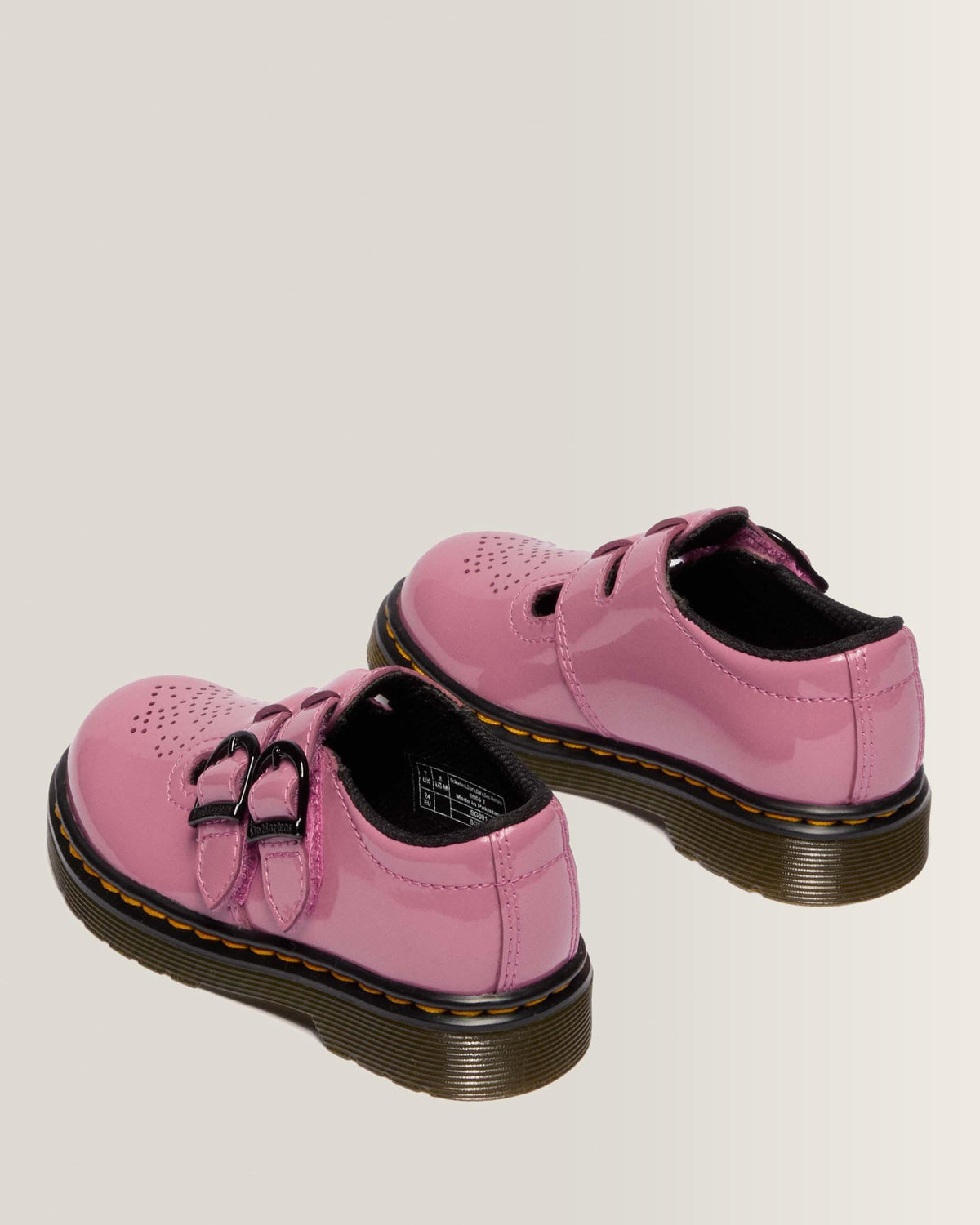 Toddler 8065 Mary Jane Patent Lamper Shoes in DMs Pink