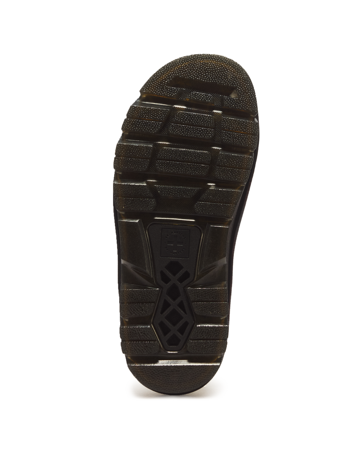 Zebzag Flower Crazy Horse Leather Slides in Dark Brown