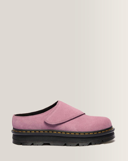 Zebzag Anywair Suede Platform Mules in Dusty Rose