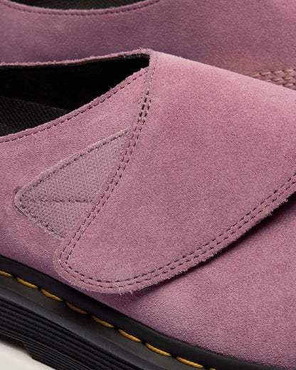 Zebzag Anywair Suede Platform Mules in Dusty Rose