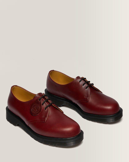 1461 Made In England Classic Calf Leather Shoes in Burgundy