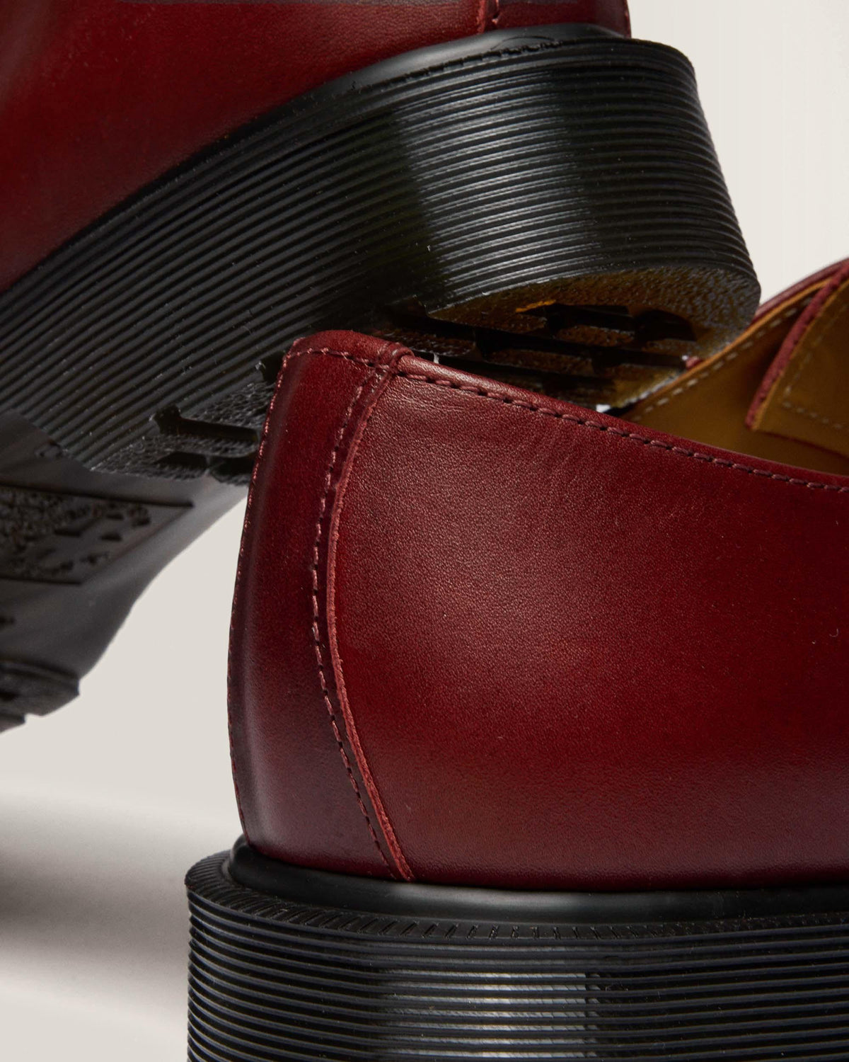 1461 Made In England Classic Calf Leather Shoes in Burgundy