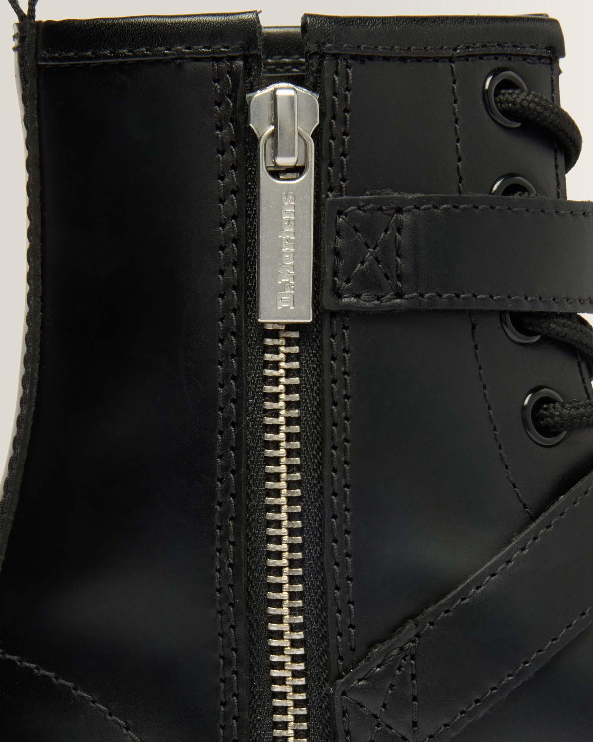 1460 Bex Western Buckle Leather Boots in Black Atlas