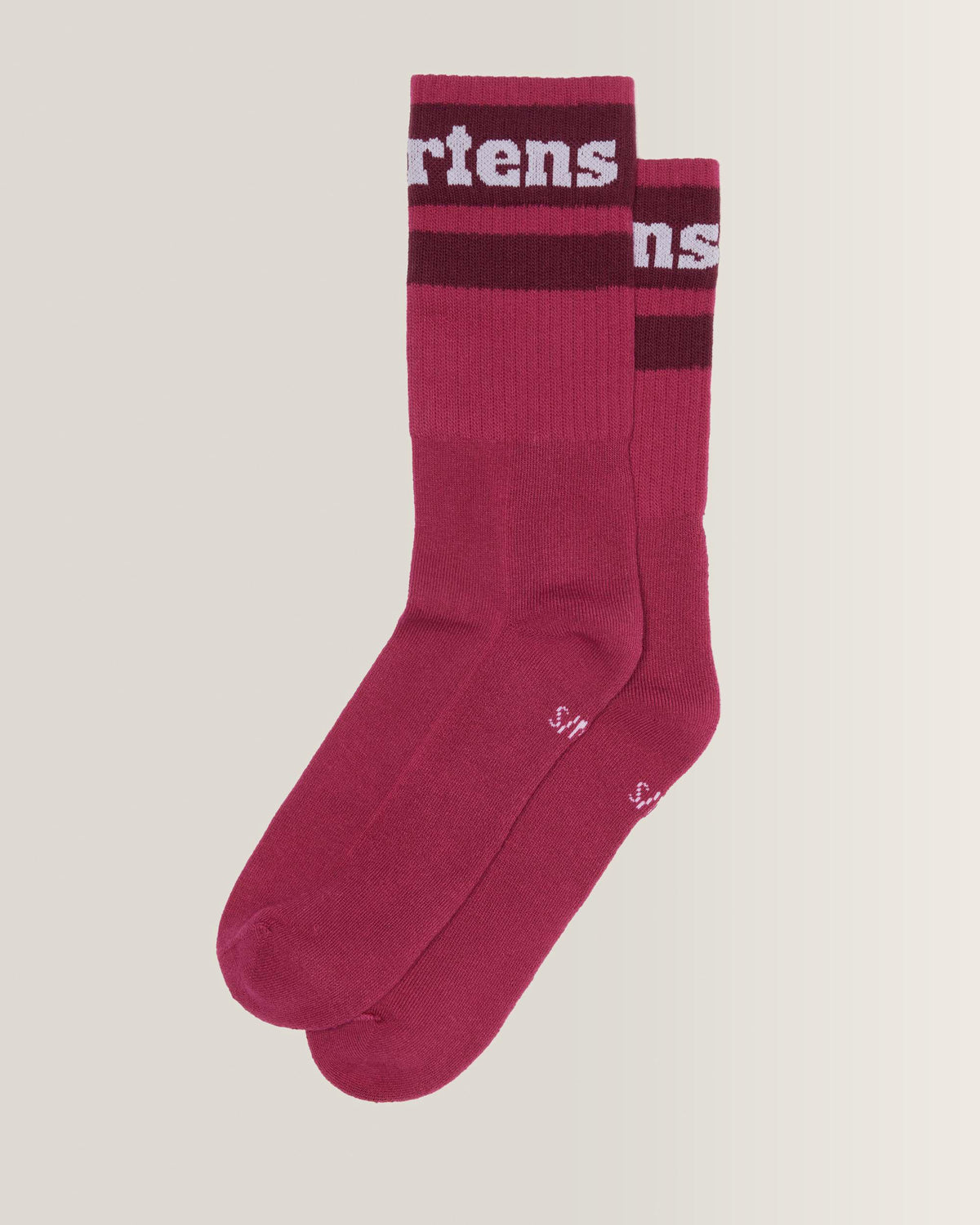 Athletic Logo Sock in Fuchsia Pink