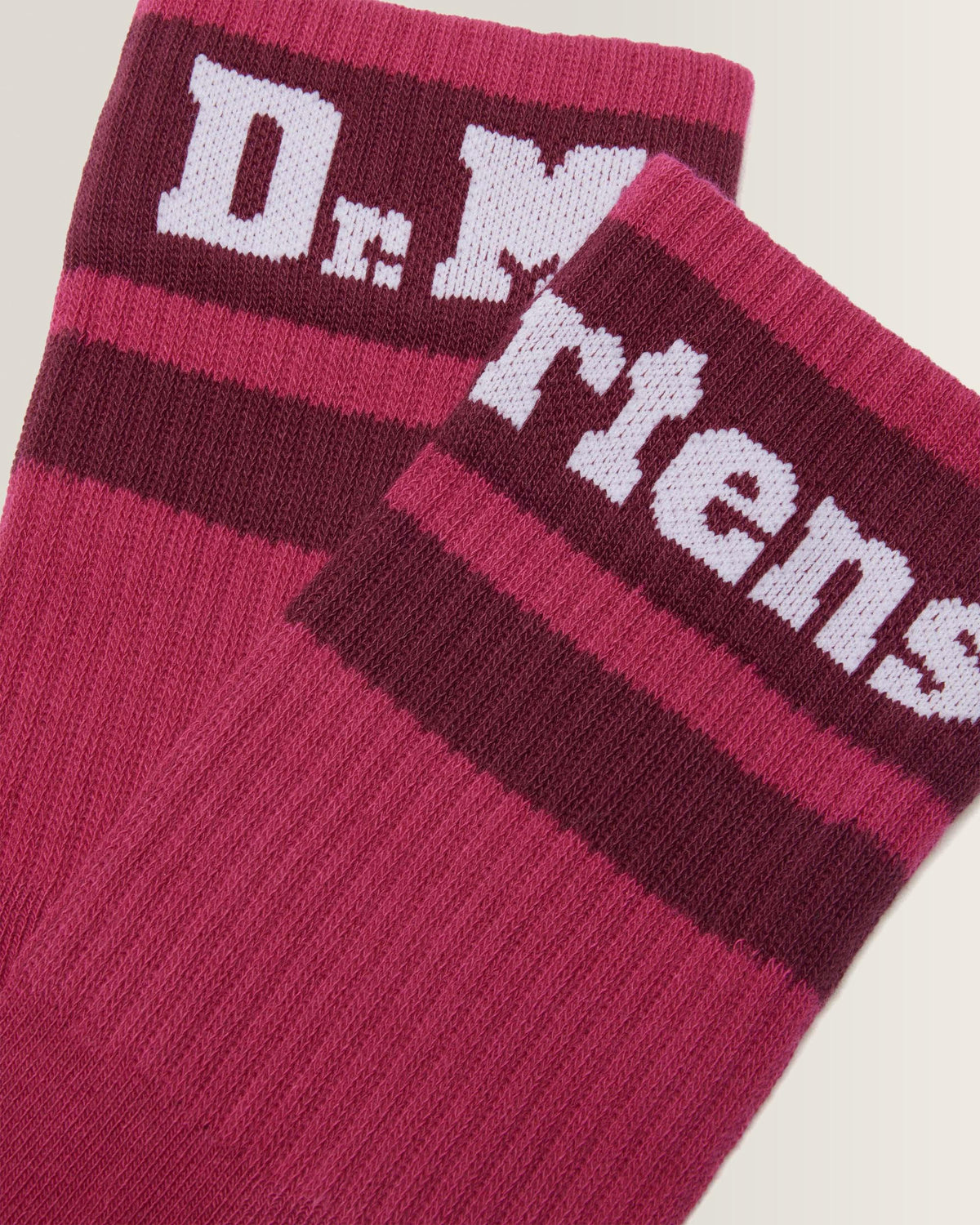 Athletic Logo Sock in Fuchsia Pink