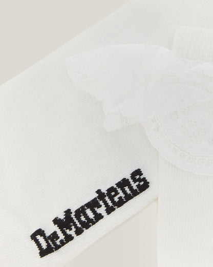 Frill Organic Cotton Socks in White