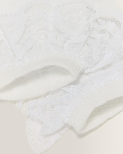 Frill Organic Cotton Socks in White